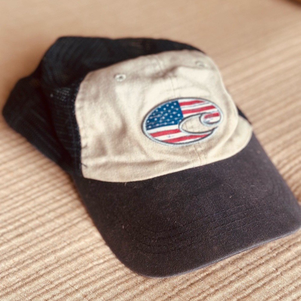 Patriotic Black and Tan Cap